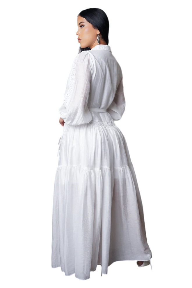 Love me Habibi maxi dress white