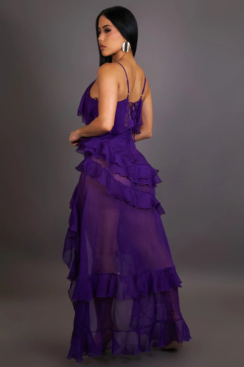 Arabian dreams dress royal lilac