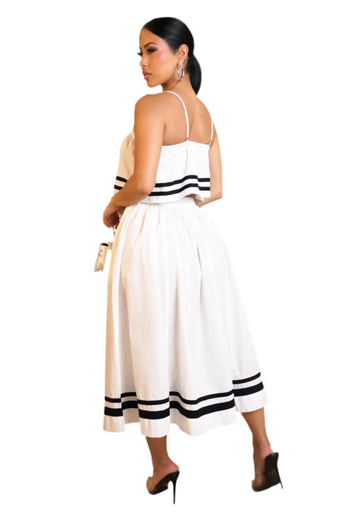 Mon amour skirt set white