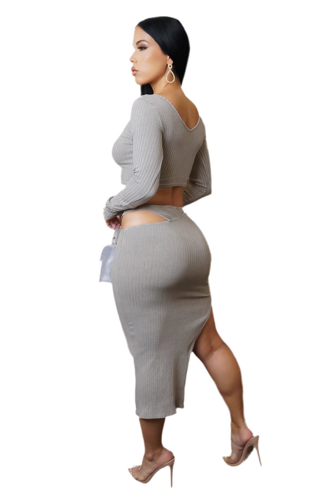 Touchdown skirt set grey