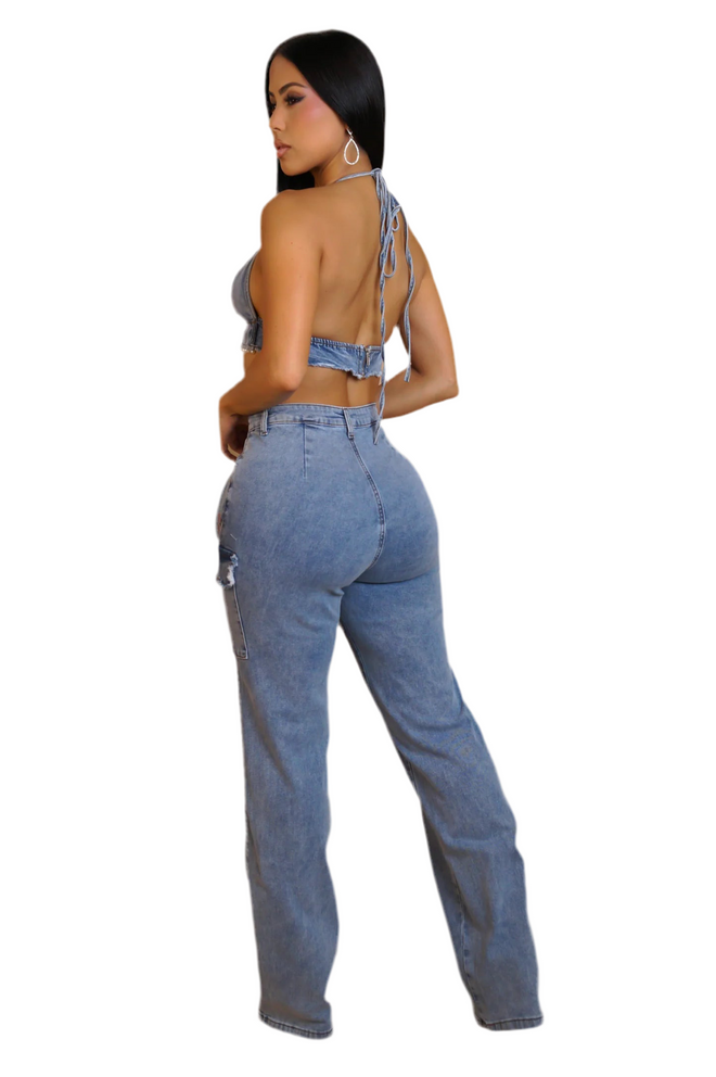 Jean Jolie pant set denim