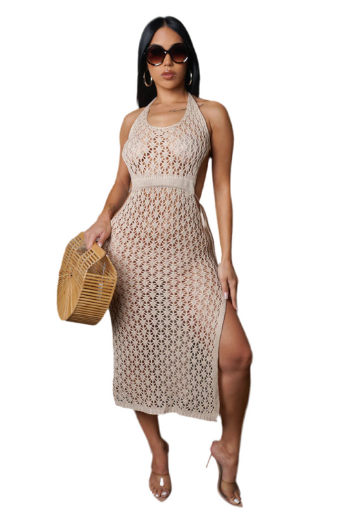 Café de Lait midi dress nude