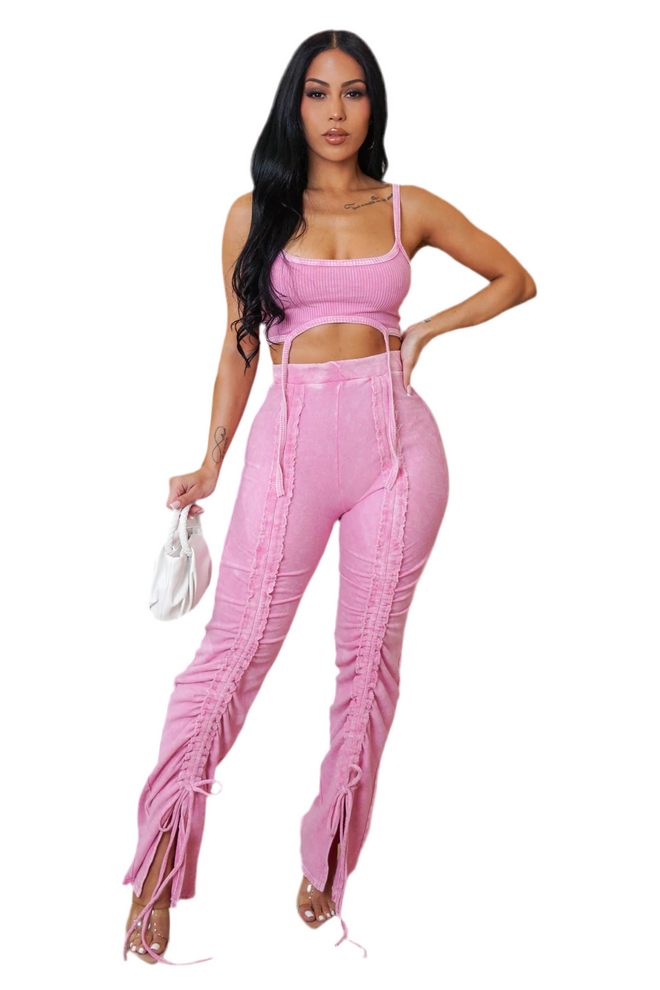 Cutie pie pant set pink