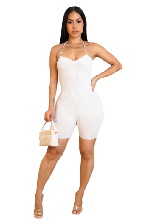 La coquette romper white