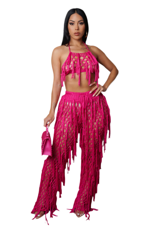 Baiser Salè pant  set pink