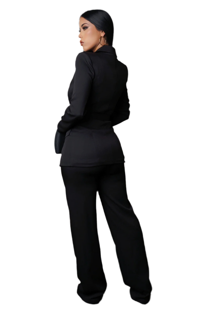 Take notes blazer set black