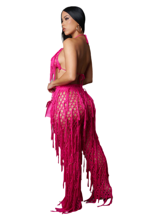 Baiser Salè pant  set pink