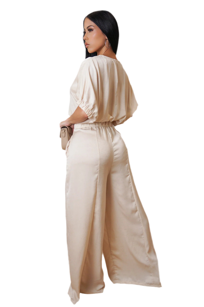 Romance pant set beige