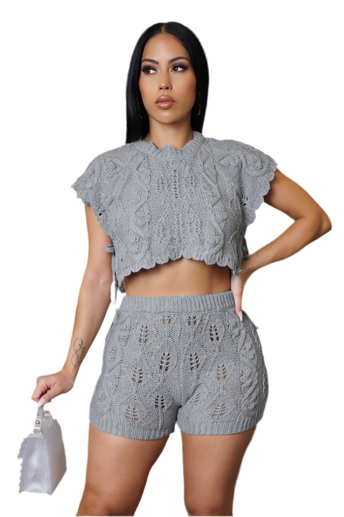 Promises shorts set grey