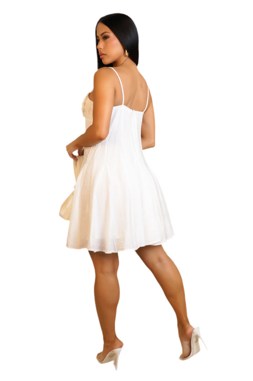 Brise Douce mini dress white