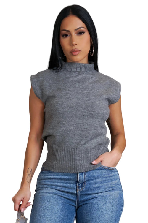 Simplicité Chic top grey