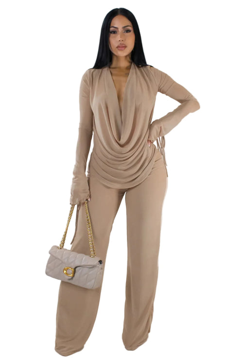 Forme Pure pant set taupe