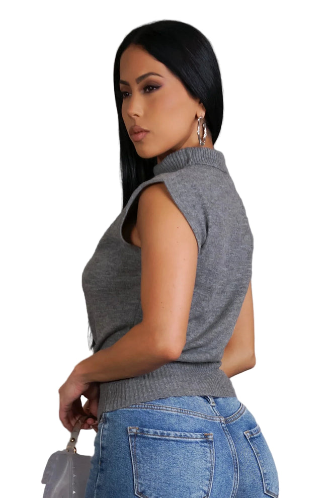 Simplicité Chic top grey