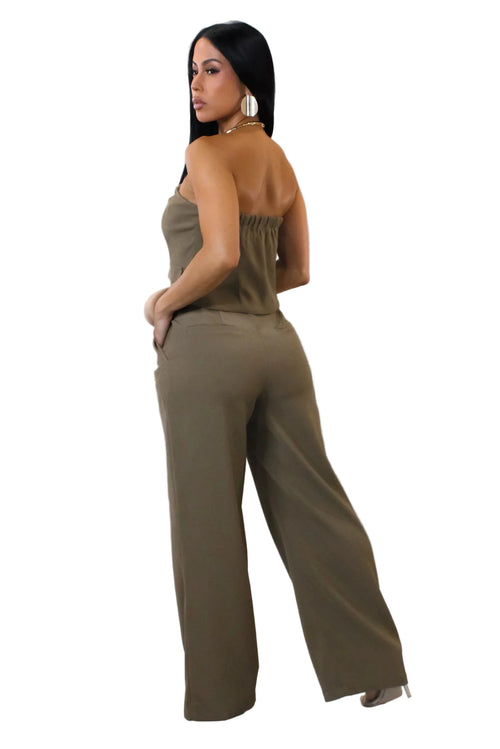 Douceur du Bois pant set olive