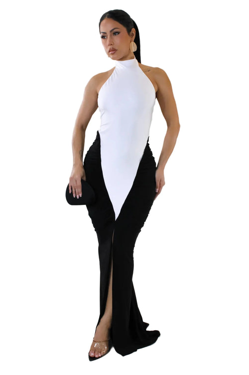 Nuit Safranée maxi dress