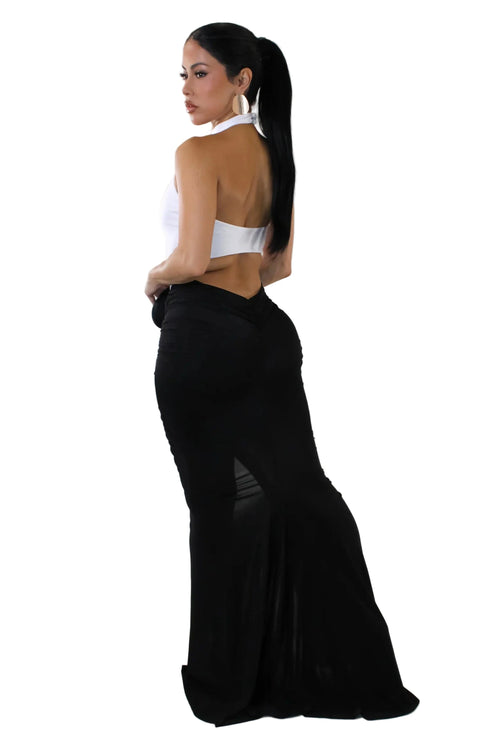 Nuit Safranée maxi dress